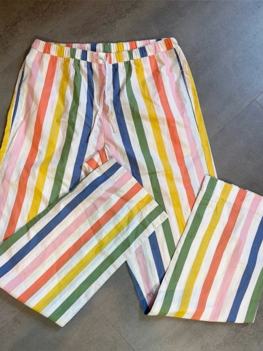 Kids Rainbow Stripe Pajama Pants - Multicolor